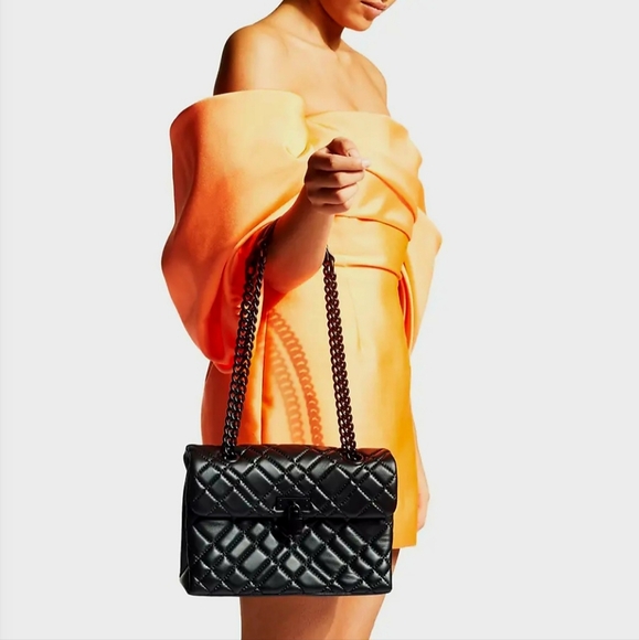 Kurt Geiger Britton Black Quilted Women's Bag - Picture 3 of 7